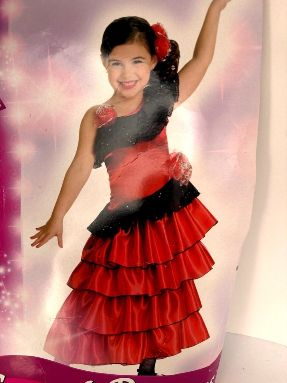 Rubies Spanish Princess Dancer Cosplay Costume Girl Size Large 8-10 yrs